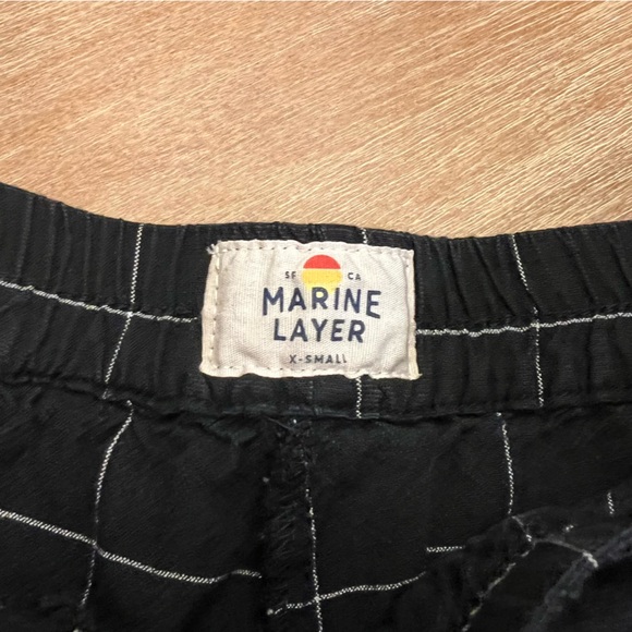 Marine Layer Allison Pant Black Windowpane XS - Picture 8 of 10